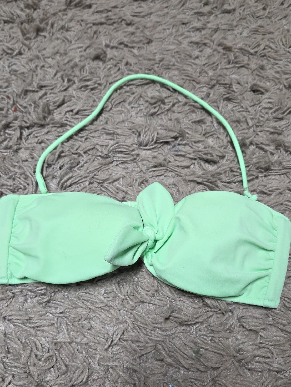 Victoria's Secret Mint Green Knot Bandeau Bikini Top